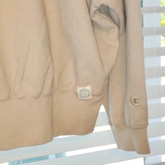 Champion You Woman's Beige Vintage Wash Mock Ne, Size: XL, NWT - Picture 6 of 9